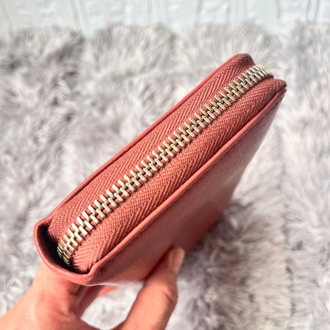 良品✨GUCCI ラウンドファスナー　インターロッキング　レザー　長財布