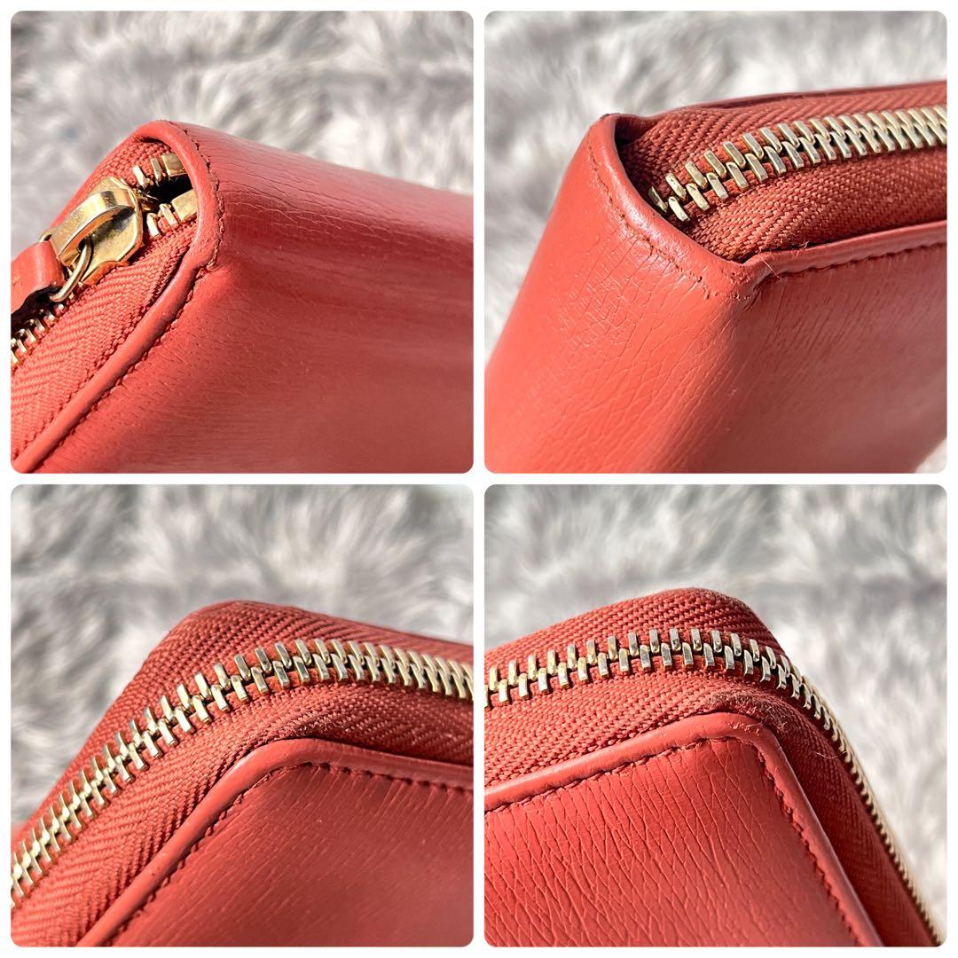 良品✨GUCCI ラウンドファスナー　インターロッキング　レザー　長財布