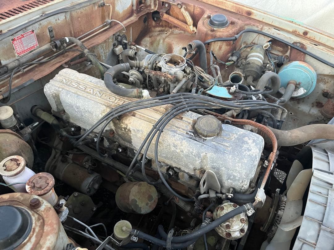 【A-12】日産 L型エンジン L20本体 キャブレター付き