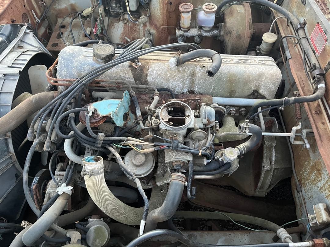 【A-12】日産 L型エンジン L20本体 キャブレター付き