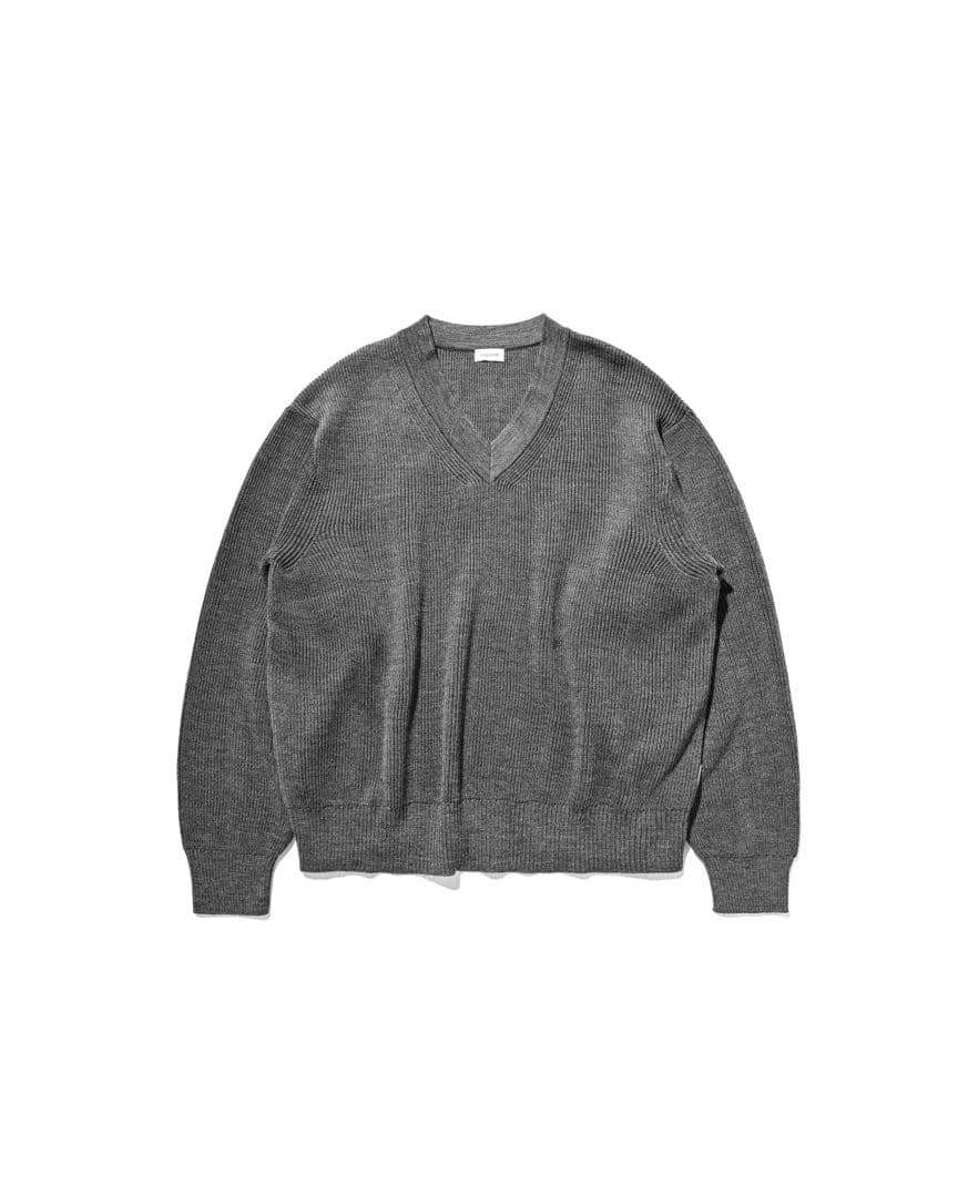 【即完】FINE WOOL V-NECK KNIT PULLOVER