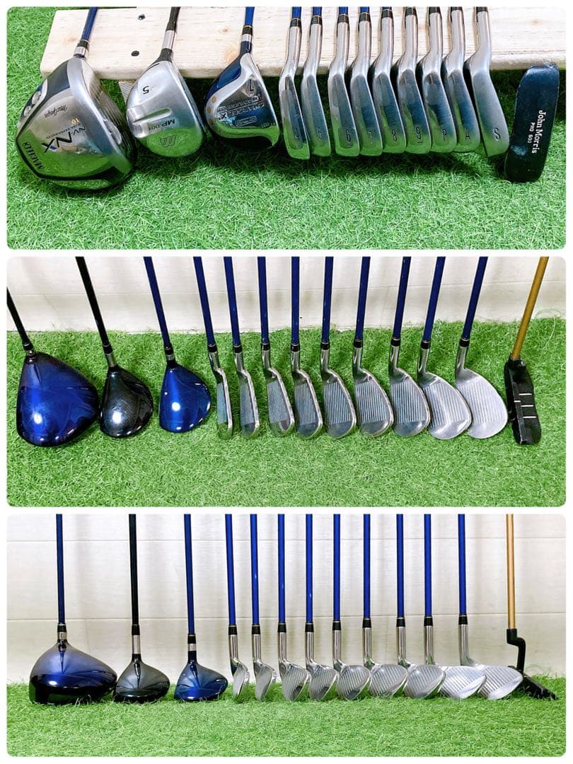 N7 【レフティー】初心者オススメ　ゴルフクラブセット　メンズ　13本