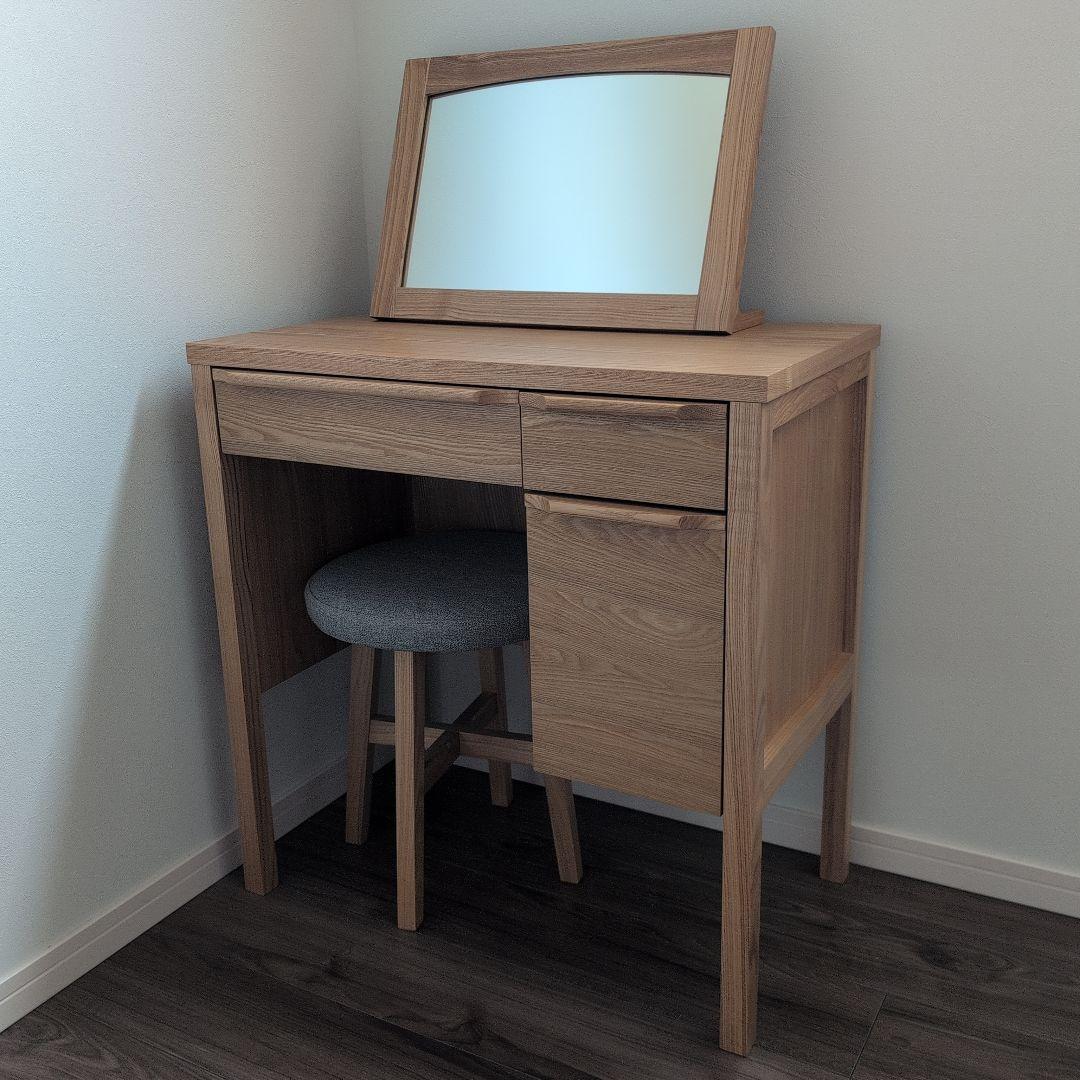 チカコ　引取歓迎　unico　CLARUS-mini　ドレッサー　スツール