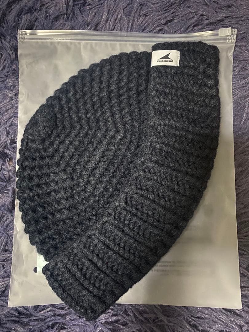 descendant ニット帽 ダークグレー