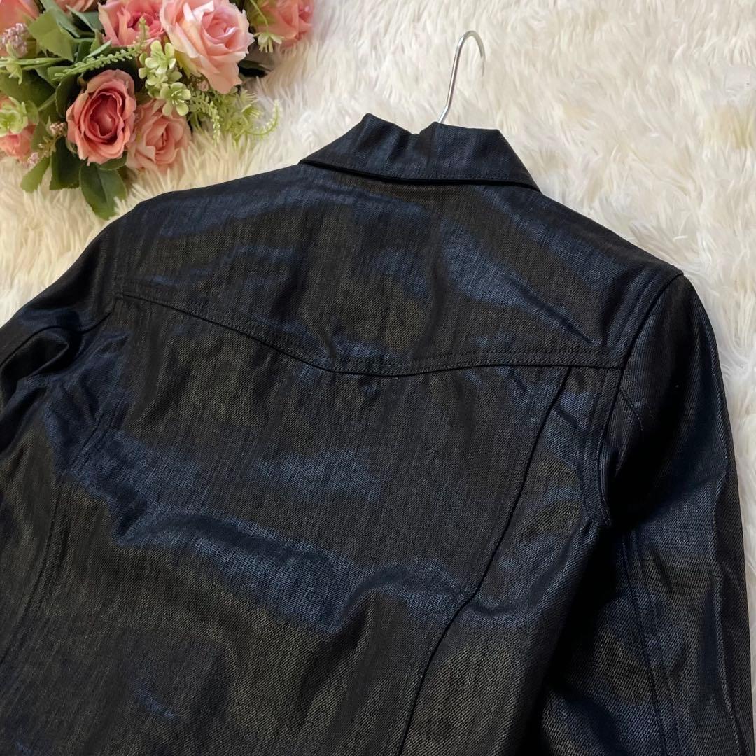ネイマールSAINT LAURENT YSLコーティング デニムジャケット