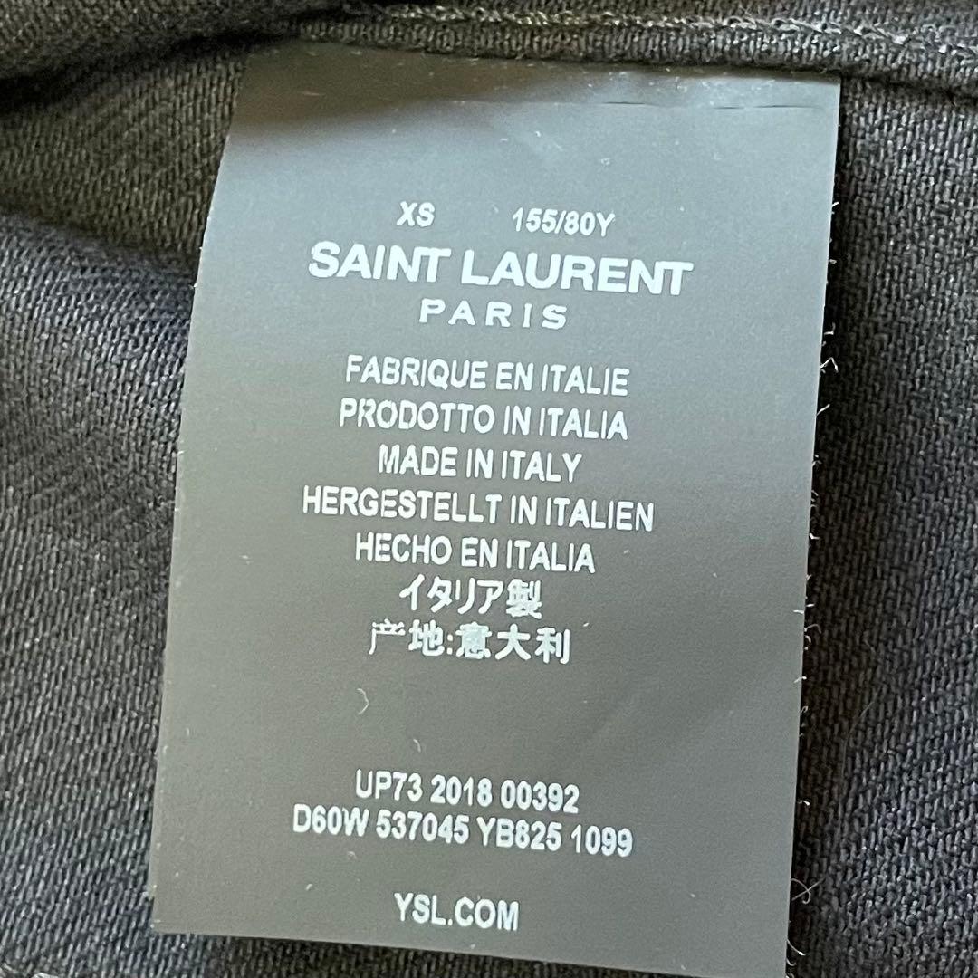 ネイマールSAINT LAURENT YSLコーティング デニムジャケット