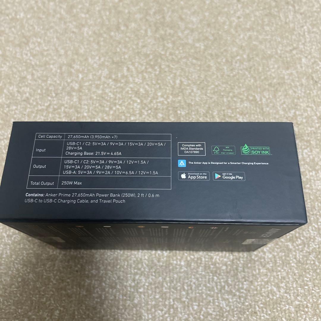新品 アンカー Anker Prime Power Bank 27650mAh