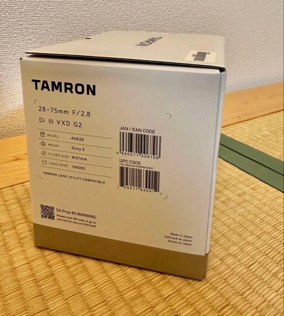 【即購入可】タムロン 28-75mm F/2.8 VXD G2 A063S