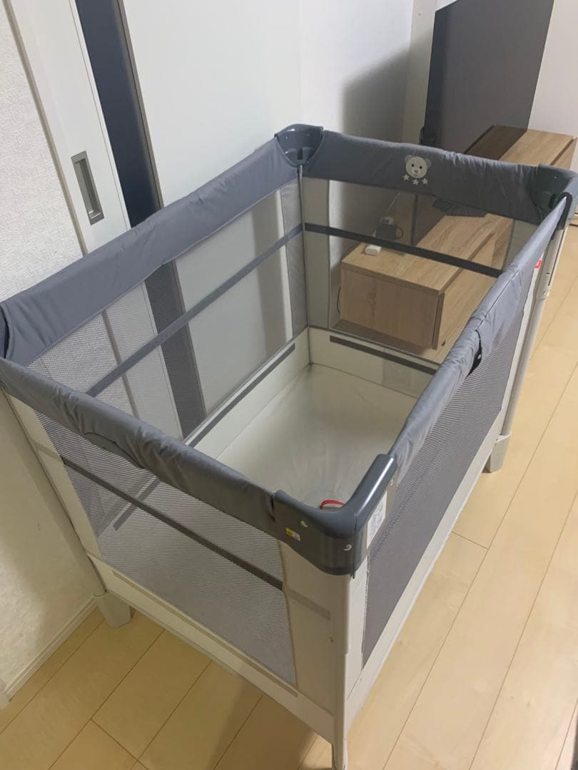 新品級　ココネルエアー　AB グレーベア　ベビーベッド 【週末限定値下げ】