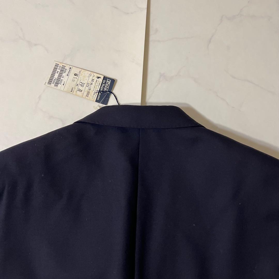 未使用タグ付 ポロバイラルフローレン 紺ブレ 金ボタン テーラードジャケット