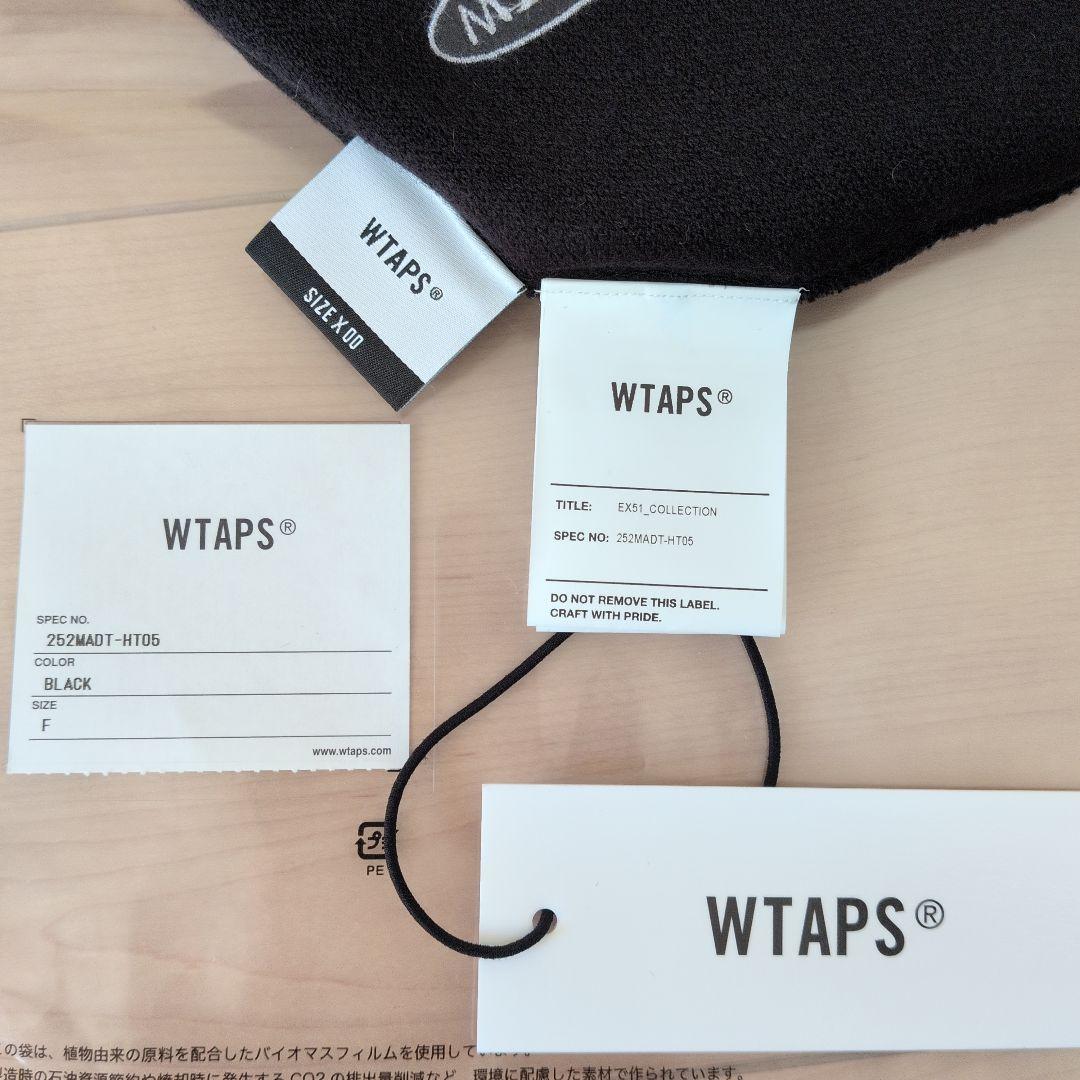 WTAPS ブラック ニット帽 252MADT-HT05