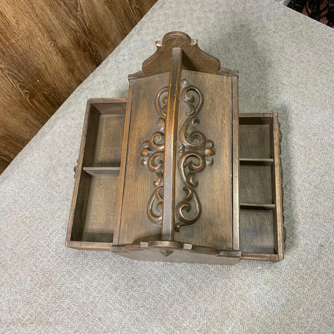 J579 アンティークボックス 裁縫箱 永田良介家具