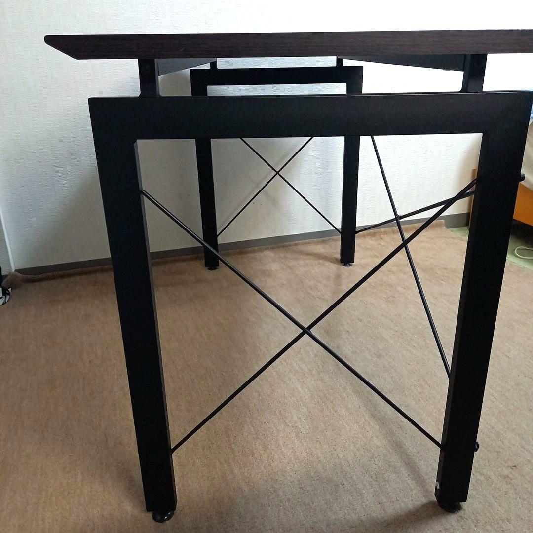 デスク　パソコンデスク　ニトリ　サーヤ　幅120×縦60×高76　ダークブラウン