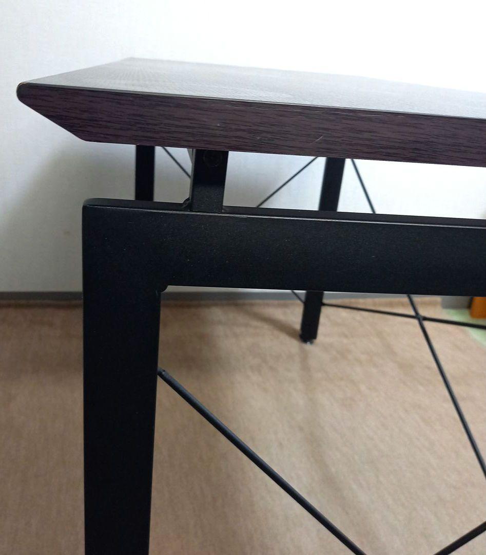 デスク　パソコンデスク　ニトリ　サーヤ　幅120×縦60×高76　ダークブラウン