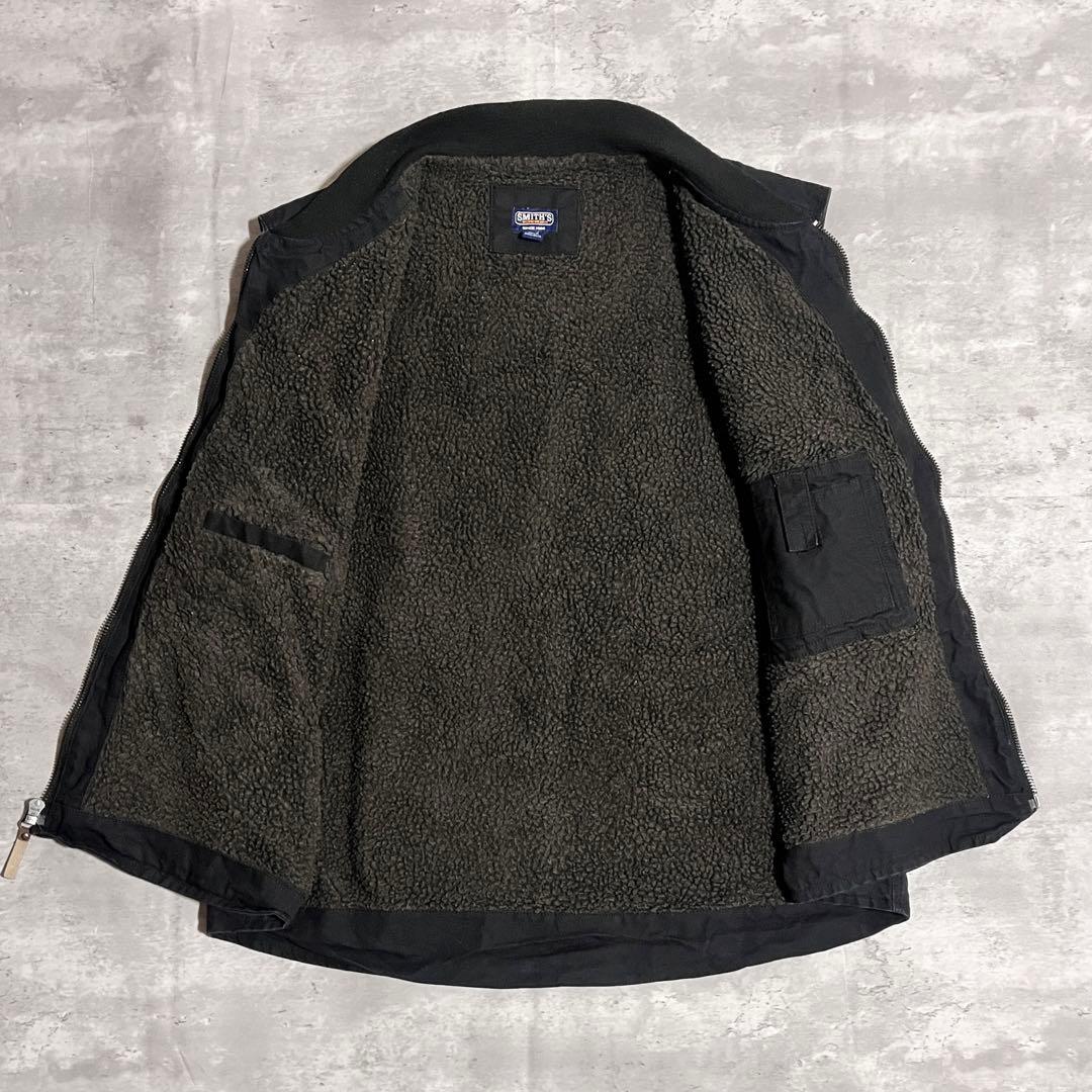 【美品】90s SMITH’S 裏ボア ダックベスト 黒 XXL