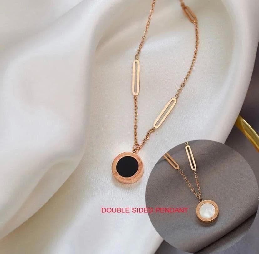 414 ローズゴールド ネックレス リバーシブル アクセサリー ジュエリー