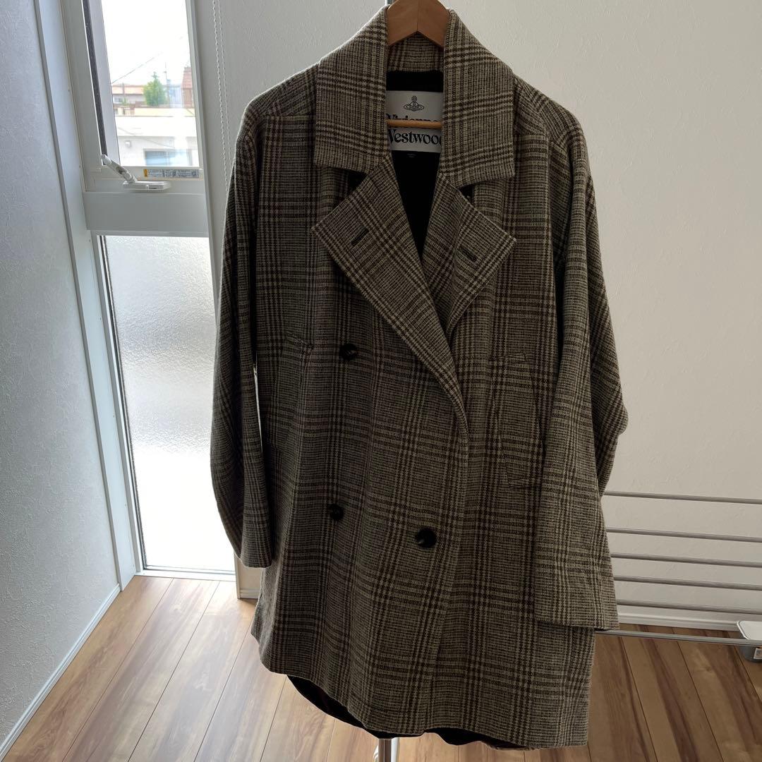Vivienne Westwood チェック柄 ダブルブレストジャケット ウール