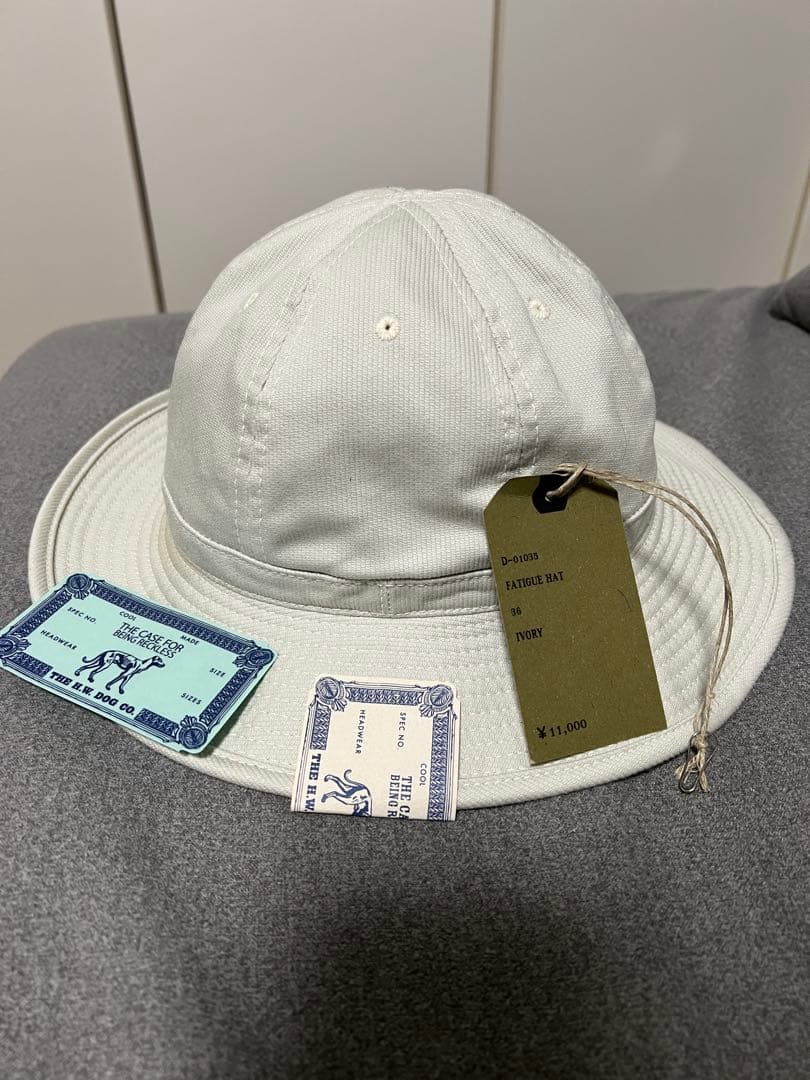THE H.W DOG&CO. FATIGUE HATホワイト 36