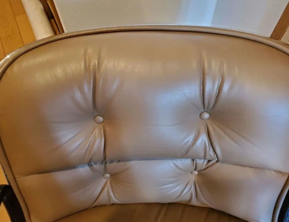 【専用】knoll ポロックチェア 4本脚 キャスター レザー本革オフィスチェア