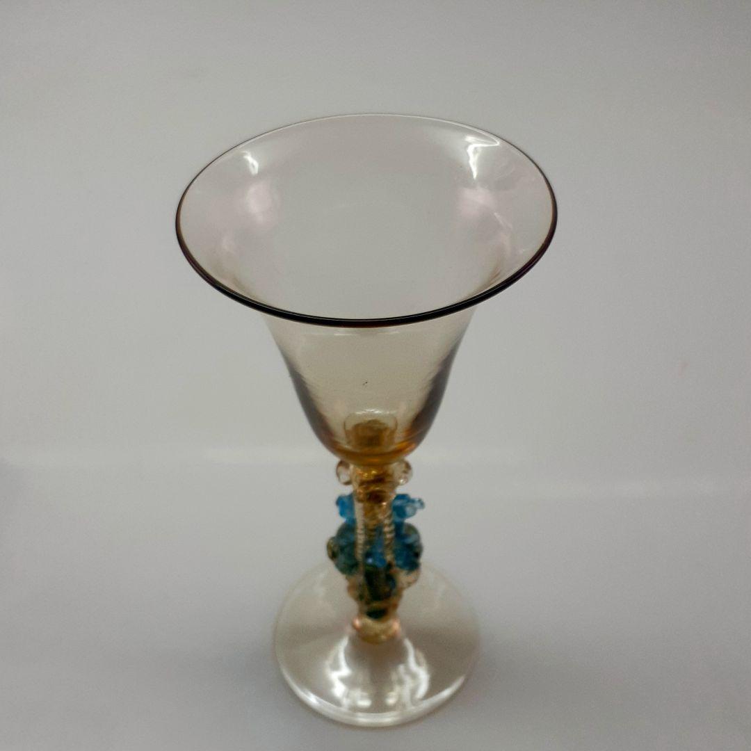 MURANO ムラノ 金彩 トリプル ドルフィン グラス
