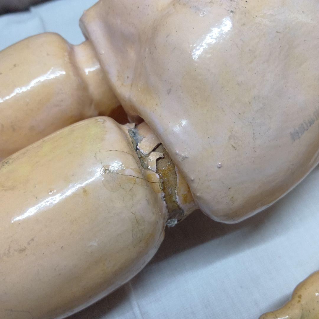 ♥色白で可愛いお顔のアンティーク　ビスクドール　ハンドベルグ　DEP （難有り）