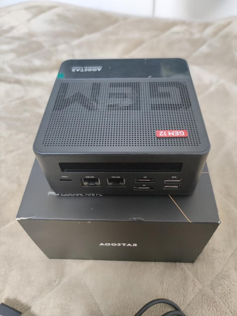 Mini PC Aostar GEM12 Ryzen 9 32GB メモリ