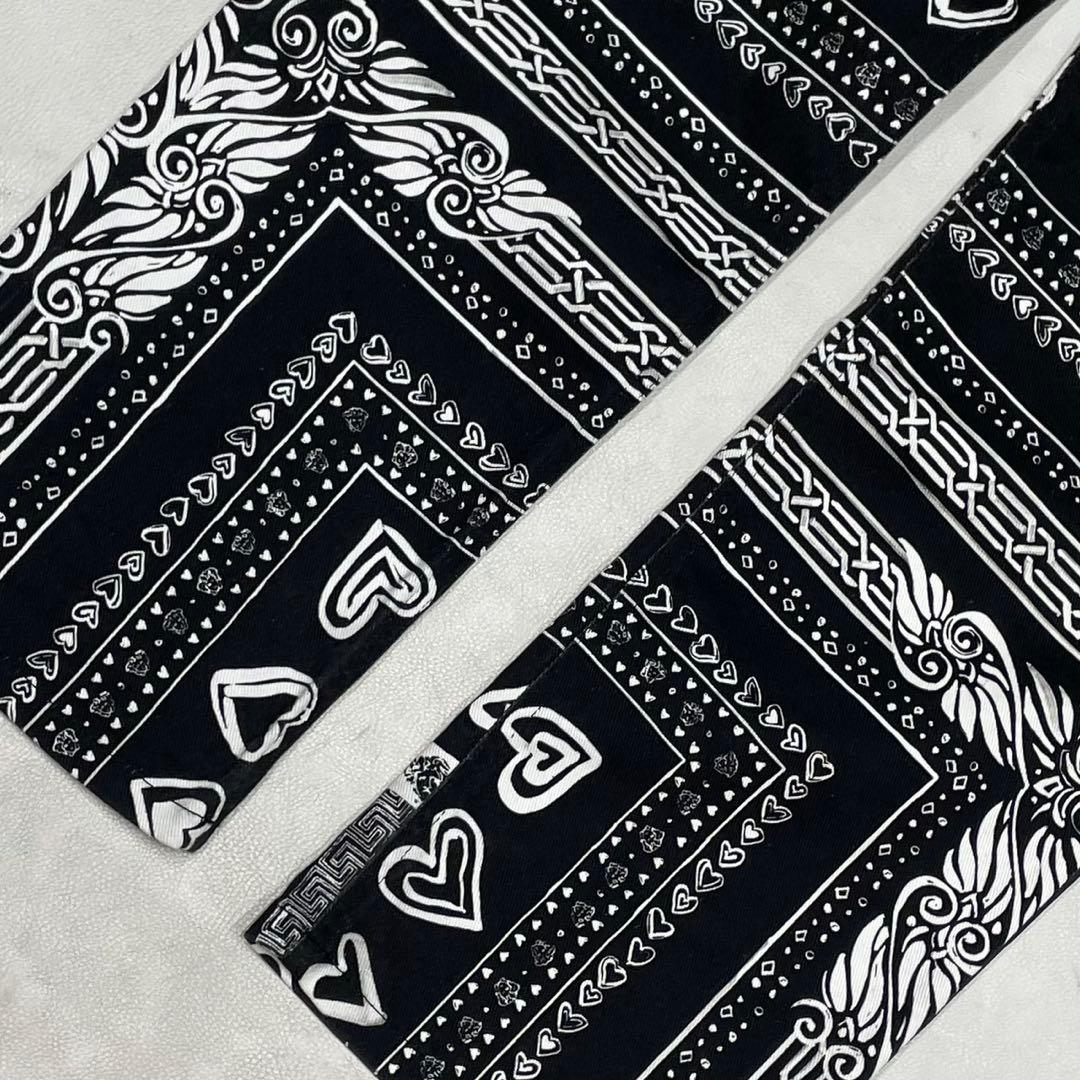 美品 VERSACE ヴェルサーチ メデューサ 総柄 パンツ メンズ