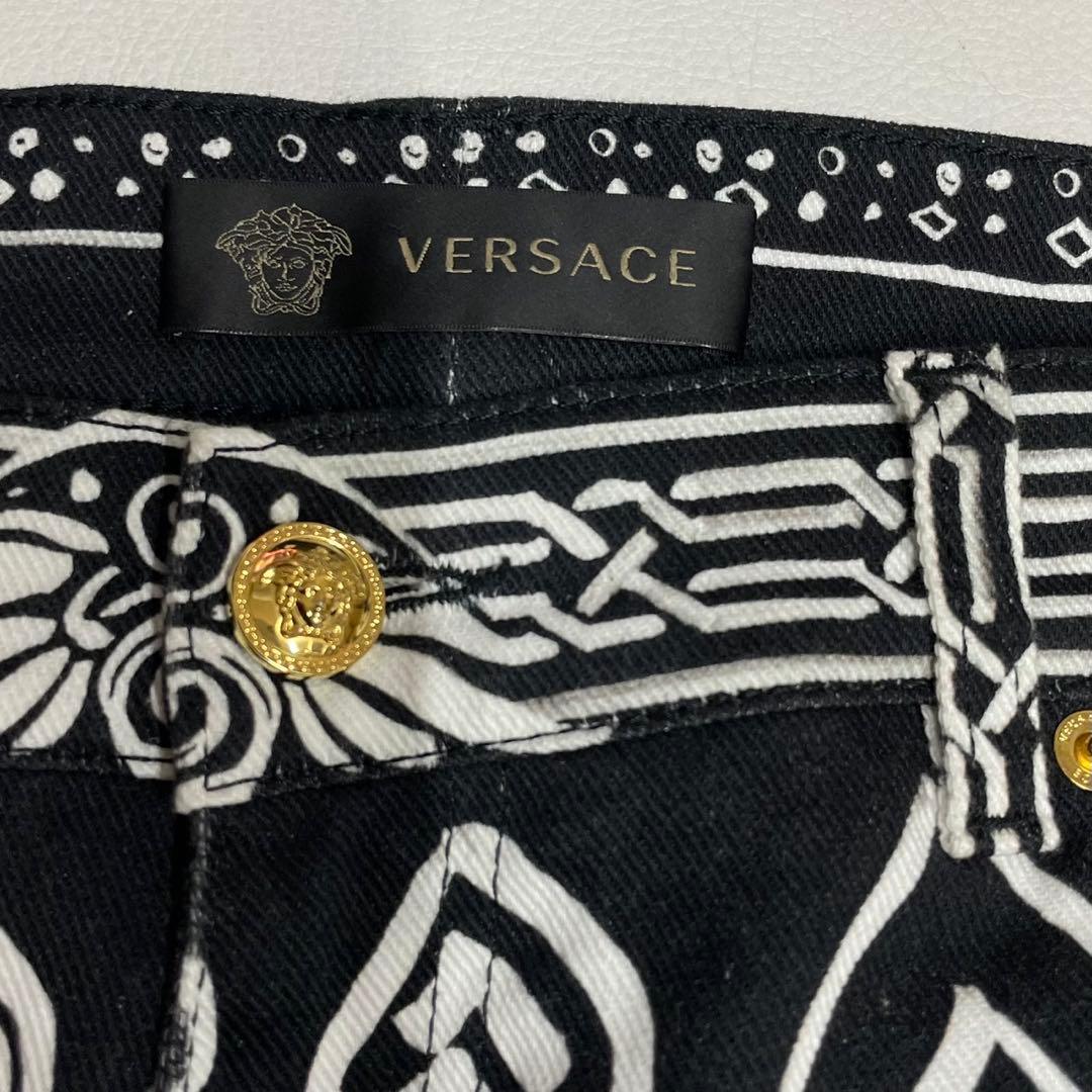 美品 VERSACE ヴェルサーチ メデューサ 総柄 パンツ メンズ