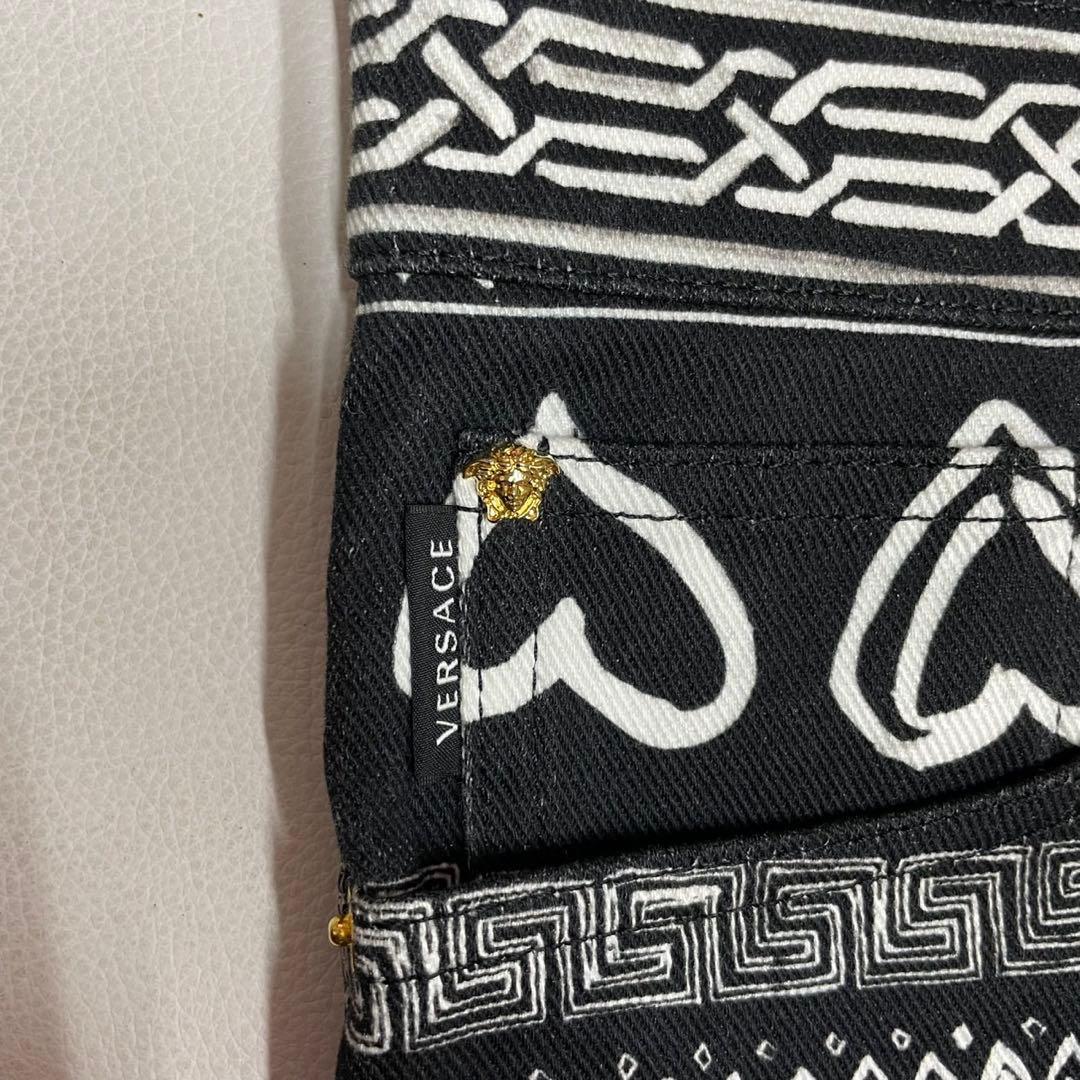 美品 VERSACE ヴェルサーチ メデューサ 総柄 パンツ メンズ