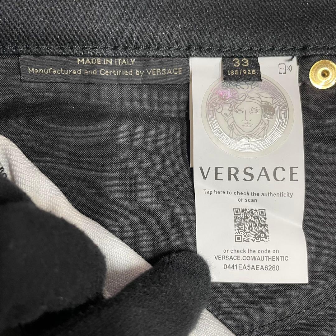 美品 VERSACE ヴェルサーチ メデューサ 総柄 パンツ メンズ