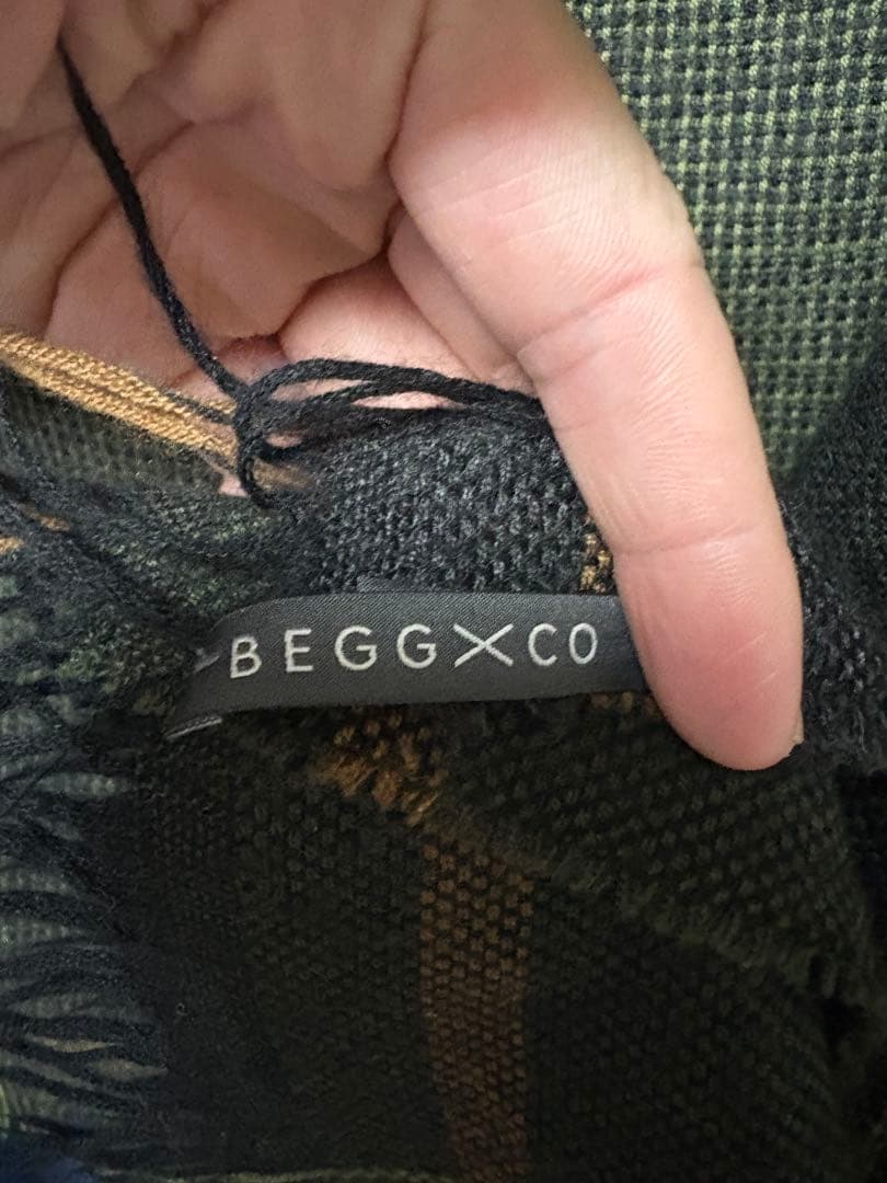 BEGG&CO（ベグアンドコー）　カシミア カシミヤ 大判ストール