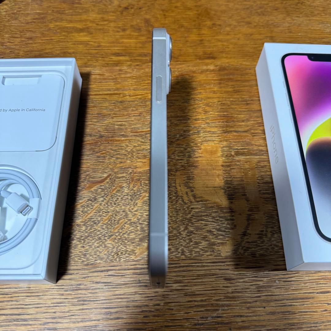 iphone 14 ホワイト 128GB バッテリー99%