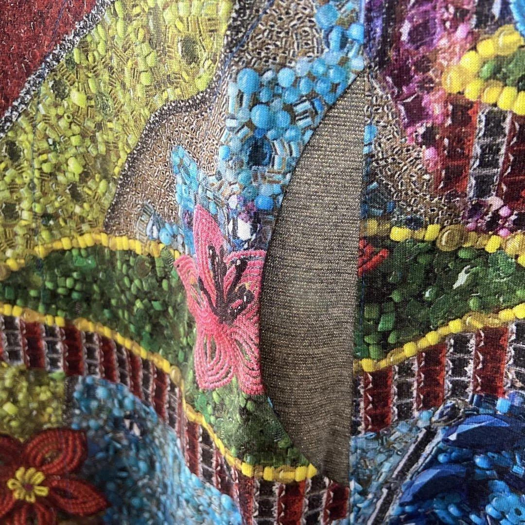 新品タグ付き⭐︎アルベロベロ胸元ビーズストーン　半袖チュニック　ブタさん　ゆったり