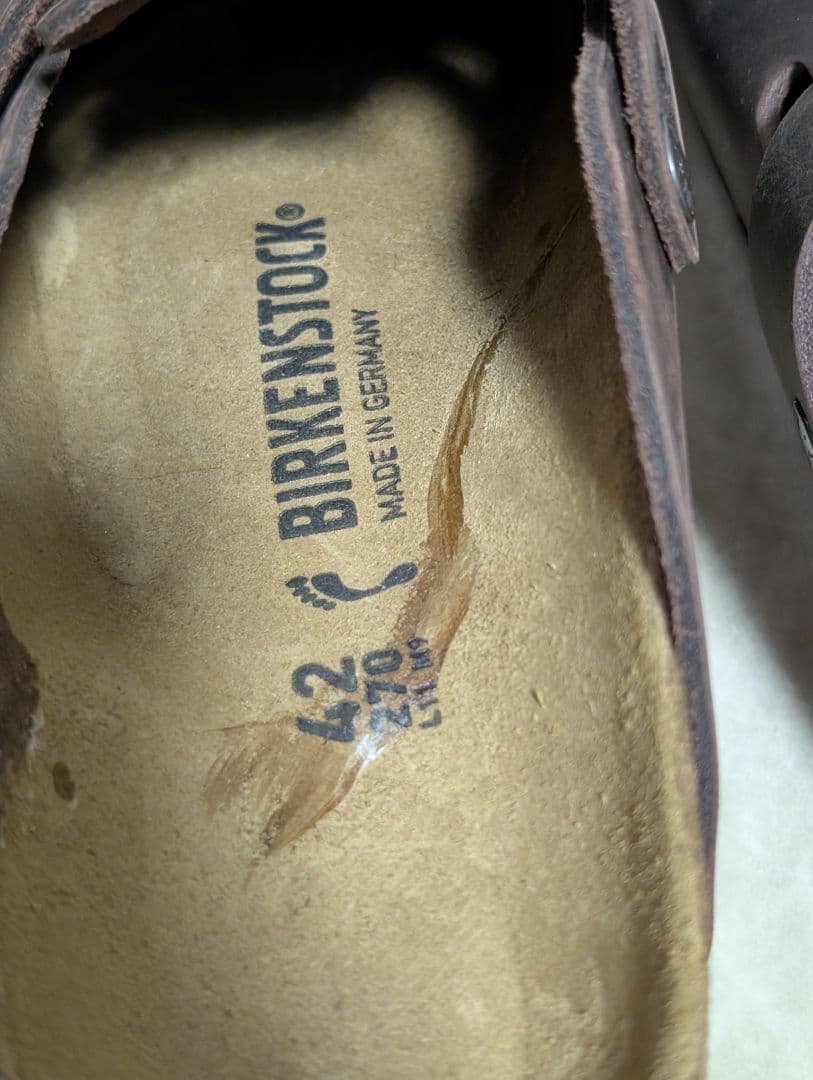 【未使用品/特価】BIRKENSTOCKボストンオイルドレザー