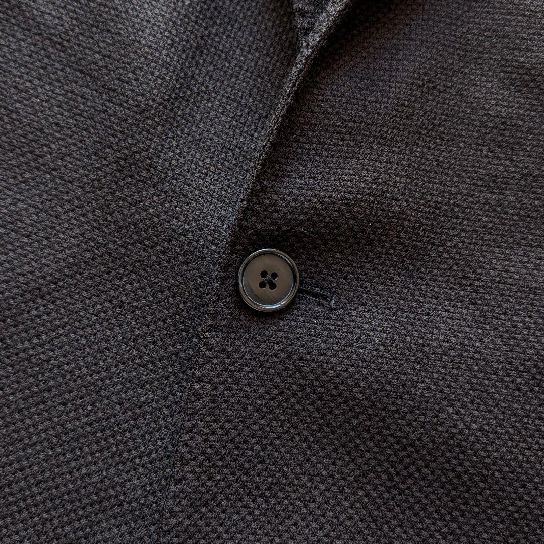 【大きいサイズ】LARDINI ジャケット ブラック ホップサック 54