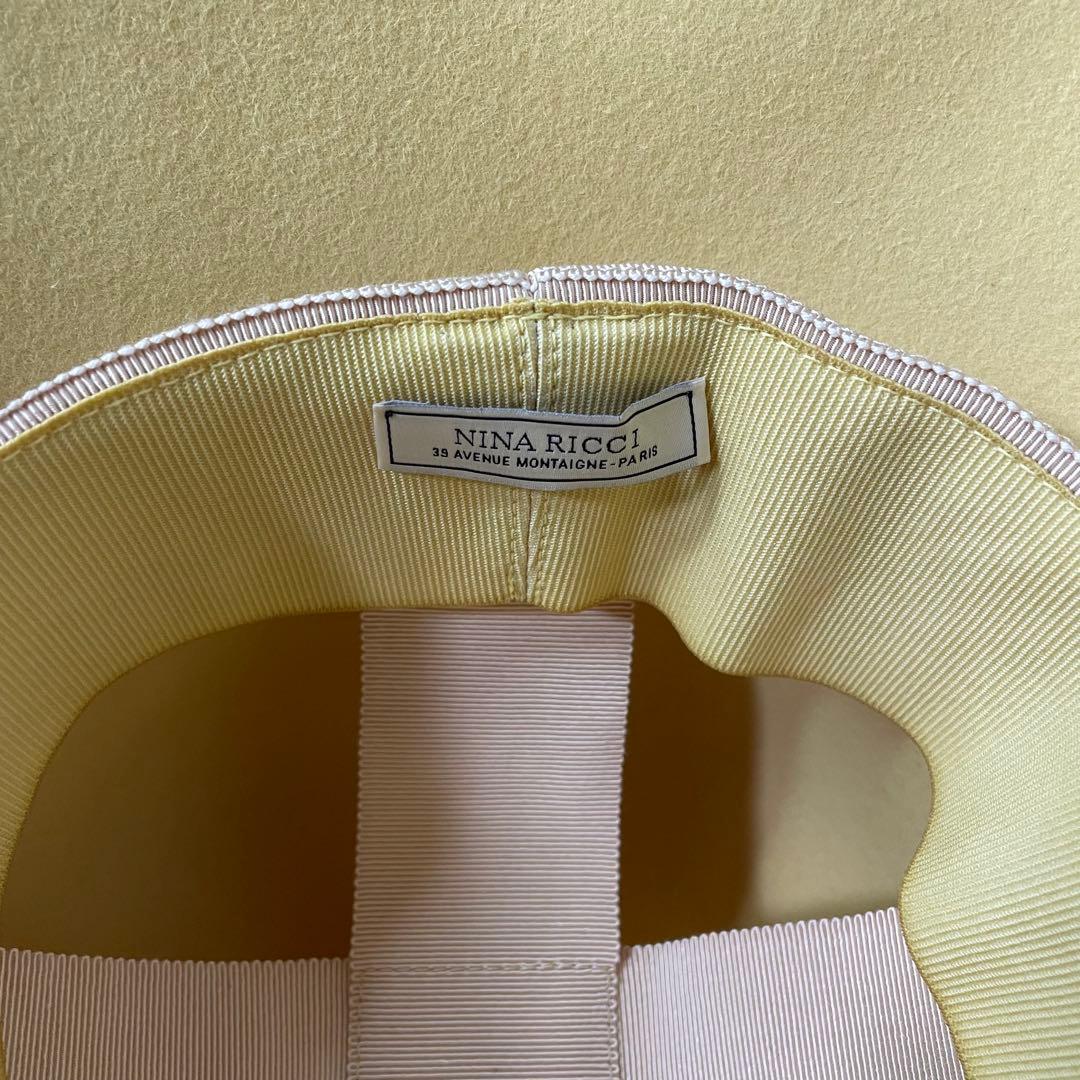 ニナリッチ 高級 ウールハット ハイバケットハット 希少