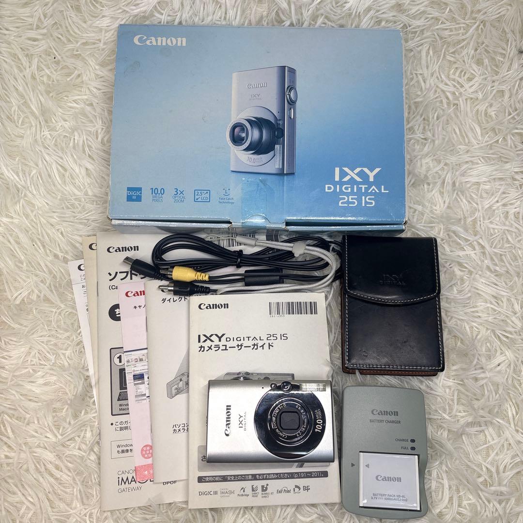 Canon IXY DIGITAL 25IS シルバー コンデジ デジカメ 箱付