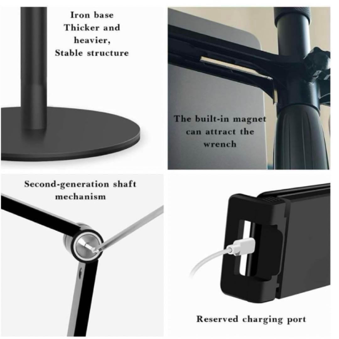 グースネックメタルスタンドマウントホルダー✨️充電用USB延長ケーブル付き