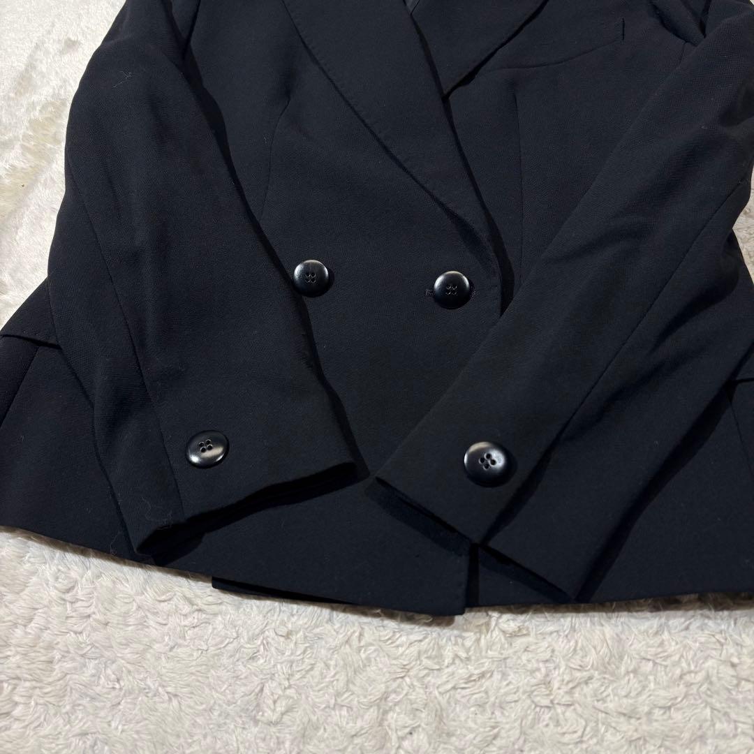 《美品》MaxMara 最高級白タグ ウール テーラードジャケット 黒 38