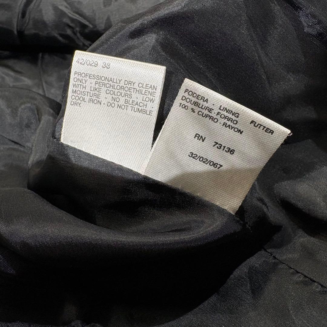 《美品》MaxMara 最高級白タグ ウール テーラードジャケット 黒 38