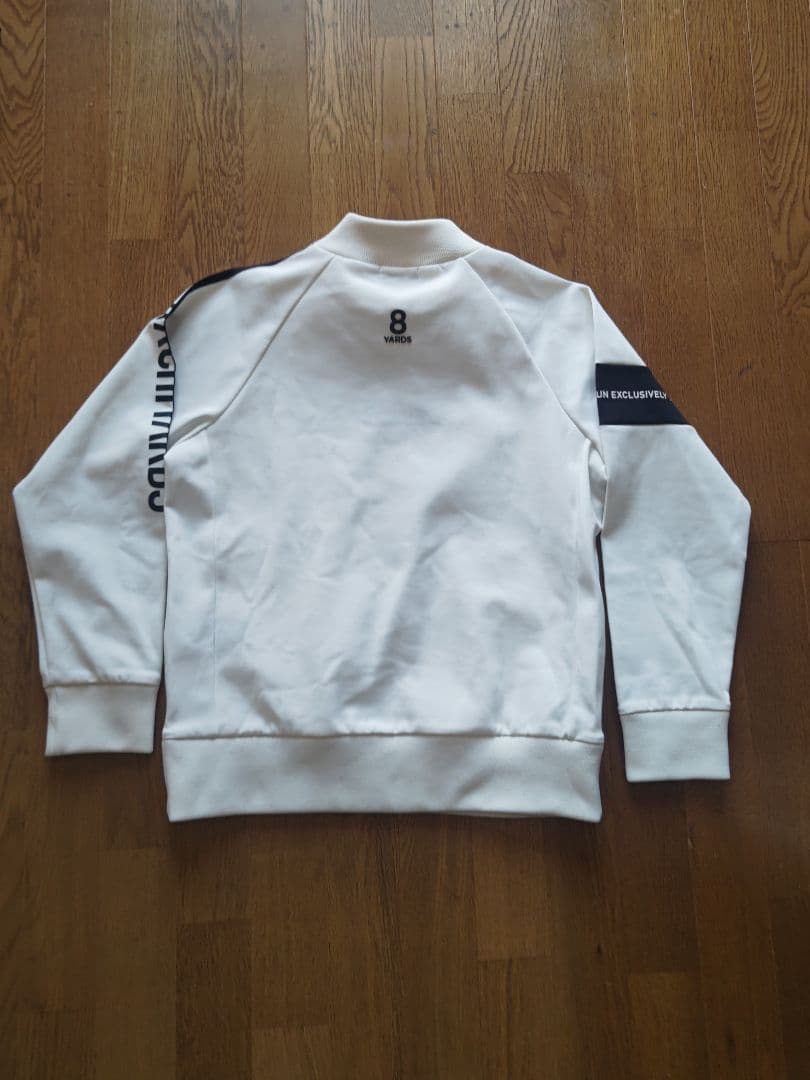 8YARDS ホワイト モック トレーナー ハチヤーズ サイズL 長袖