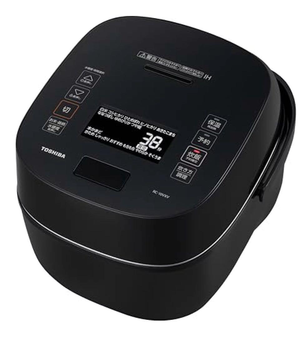 東芝　TOSHIBA 炊飯器 5.5合 炎匠炊き 真空IH RC-10VRV-K