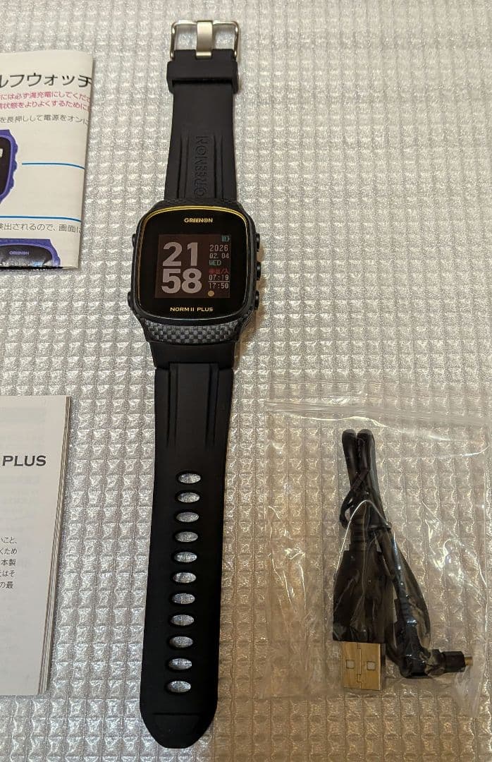 グリーンオン NORM II PLUS ゴルフウォッチ GPSナビ(使用１回)