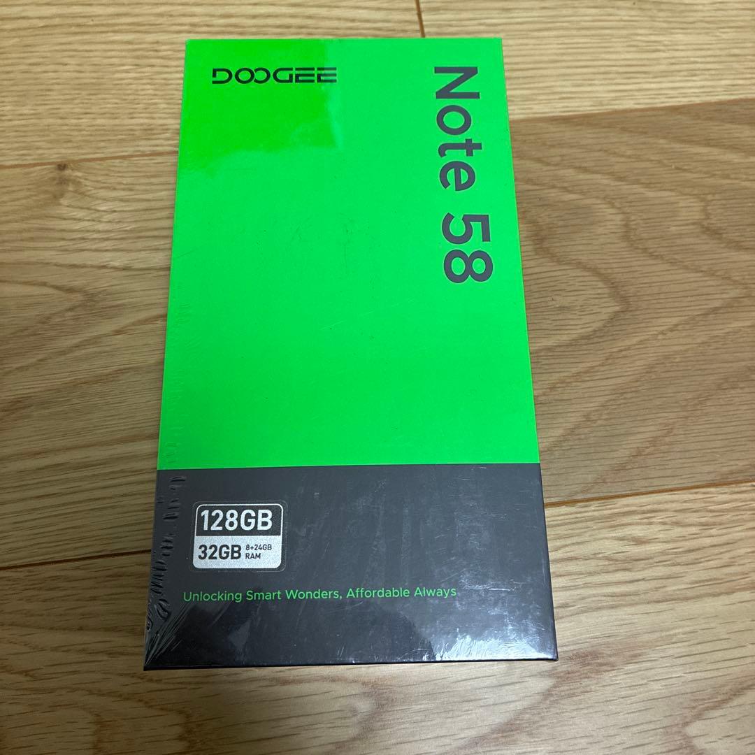Doogee Note58 スマホ　アンドロイド　Android SIMフリー