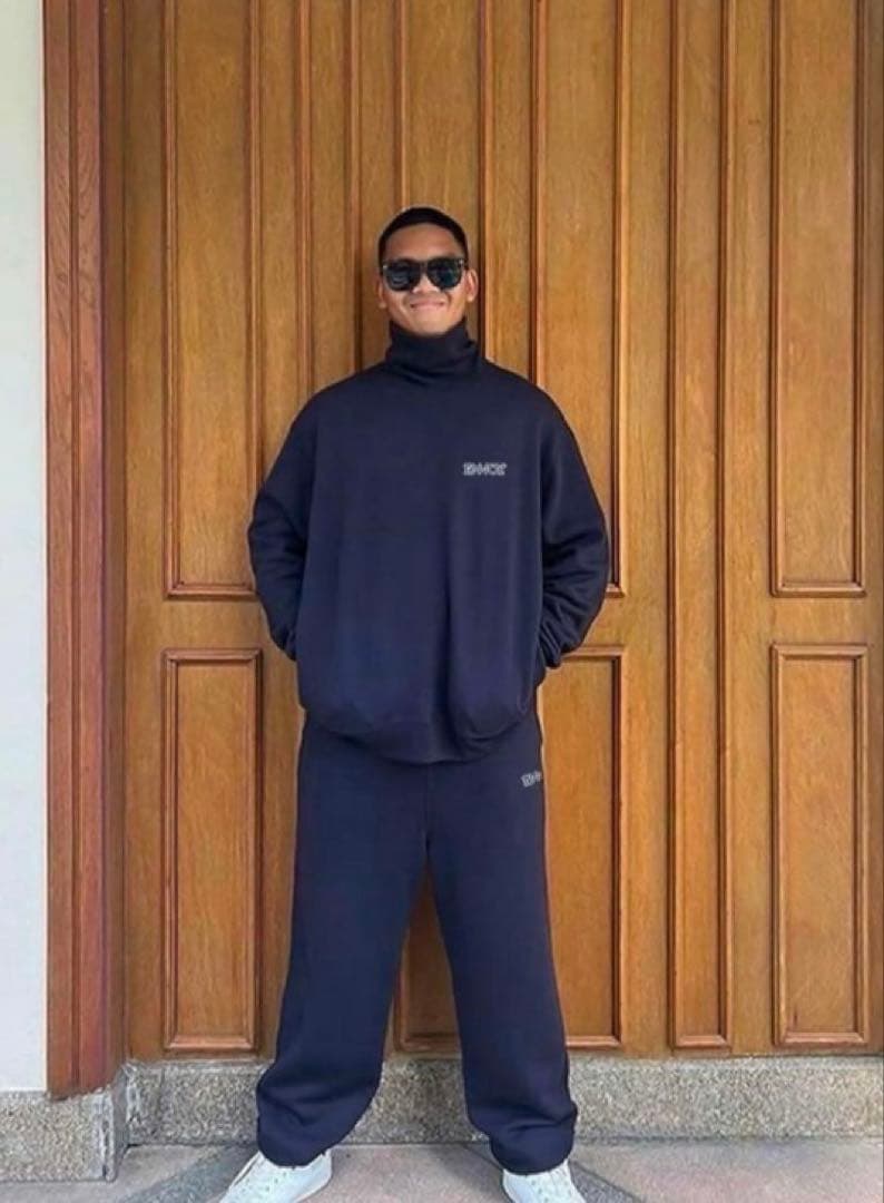 【大幅値下げ！】ennoy スウェット ネイビー　M 上のみ　タートルネック