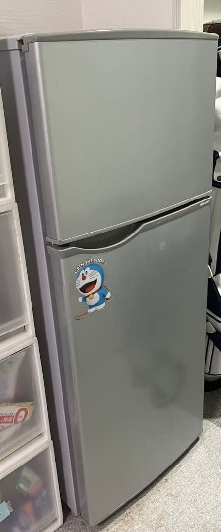 シルバー冷蔵庫 118L