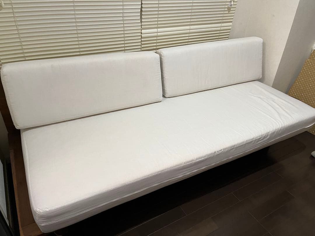 【はる】無印良品　ソファベッド一式（ウォールナット材）