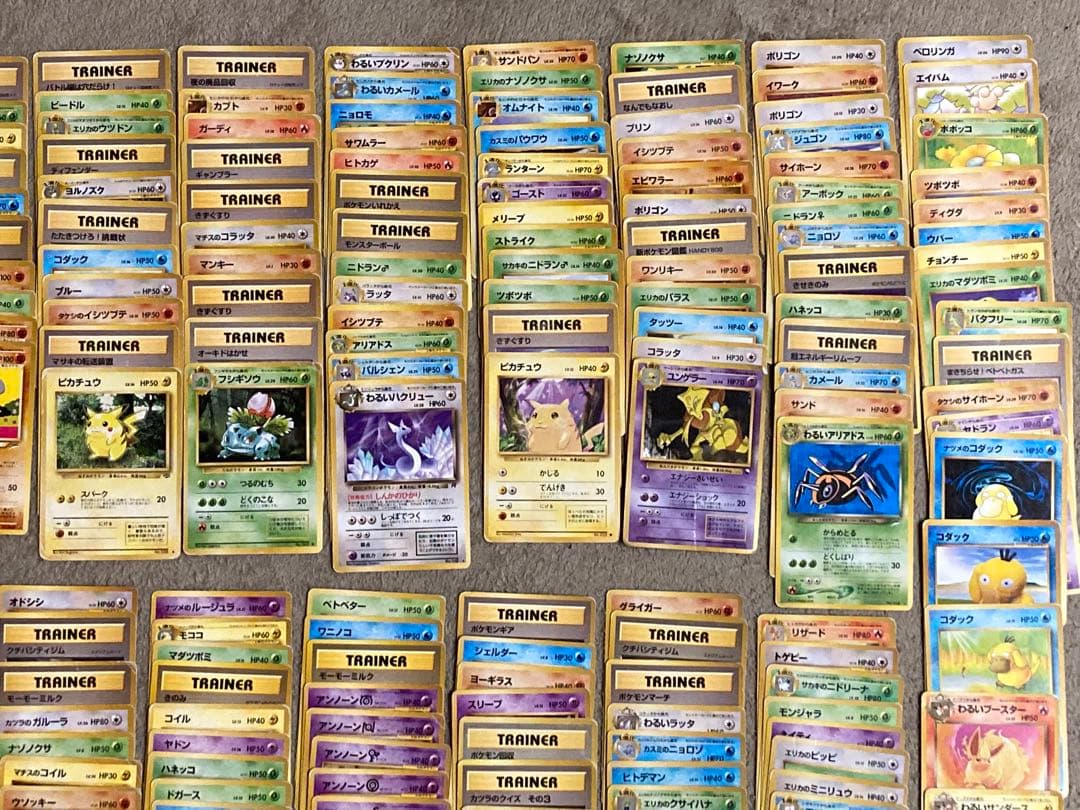 ポケモンカード旧裏　まとめ売り　拡張シート　ピカチュウ