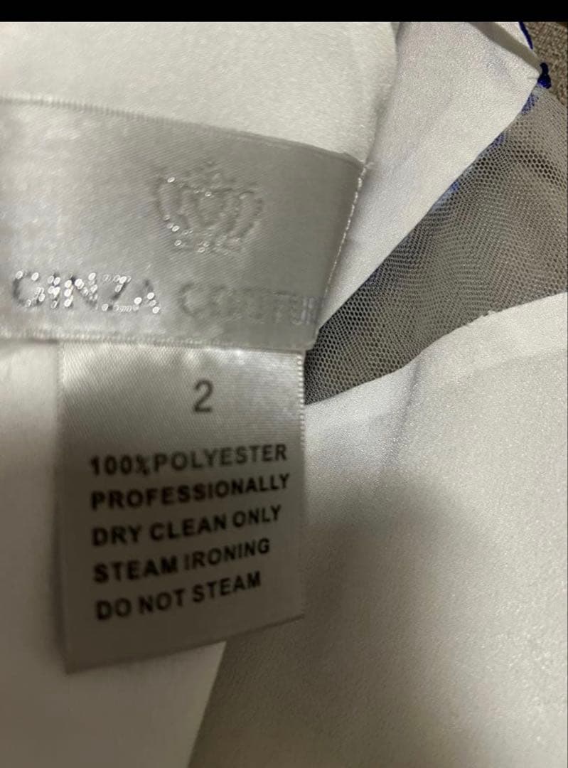 銀座クチュール　エルケイ／刺繍デザイン　アシメトリードレス