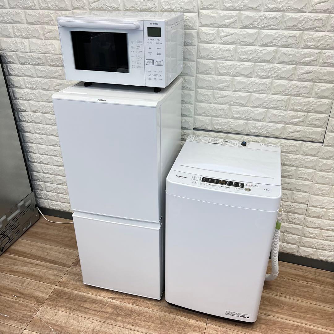 お得なセット売り　一人暮らし　冷蔵庫　洗濯機分解洗浄済み✨✨オーブンレンジ　大阪